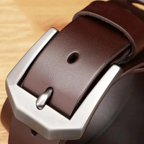 Brown Mens Versatile Casual Business Denim Belt