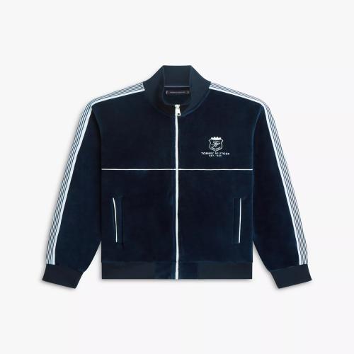 Monogram Crest Velour Track Jacket